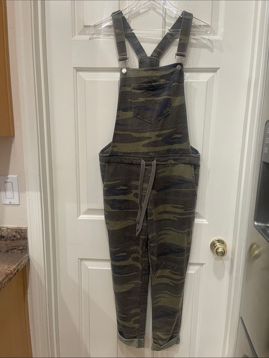 Zsupply Pants - Women’s Camo Print Cotton Overalls S:S
